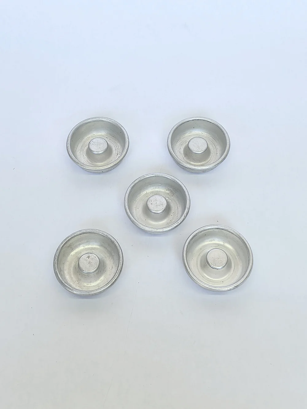 VINTAGE | Miniature Jello Baking Bunt Pans Aluminum Set Of 5 2